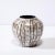 Mid-Century Modern Mid-Century Modernist White and Earth Toned Ceramic Vase With Bowed Line Work For Sale - Image 3 of 13