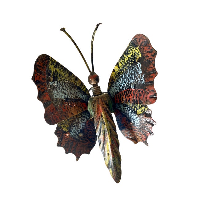 Modernist Butterfly Wall Sconces, 1890s, Set of 2 For Sale - Image 3 of 8