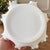 Victorian Vintage Fenton Milk Glass Basket – White Ruffled Edge With Clear Glass Trim & Handle – 8” X 7.5” For Sale - Image 3 of 3