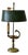 French Painted Toleware and Brass Desk Lamp For Sale