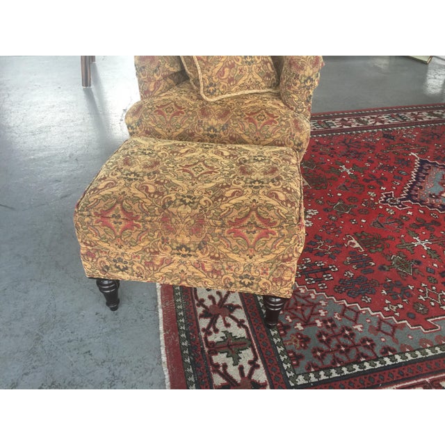 Calico Corners Custom Chair and Ottoman Chairish