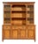 Late 20th Century Kindel Furniture French Regency Fruitwood Breakfront Bookcase Cabinet Credenza For Sale