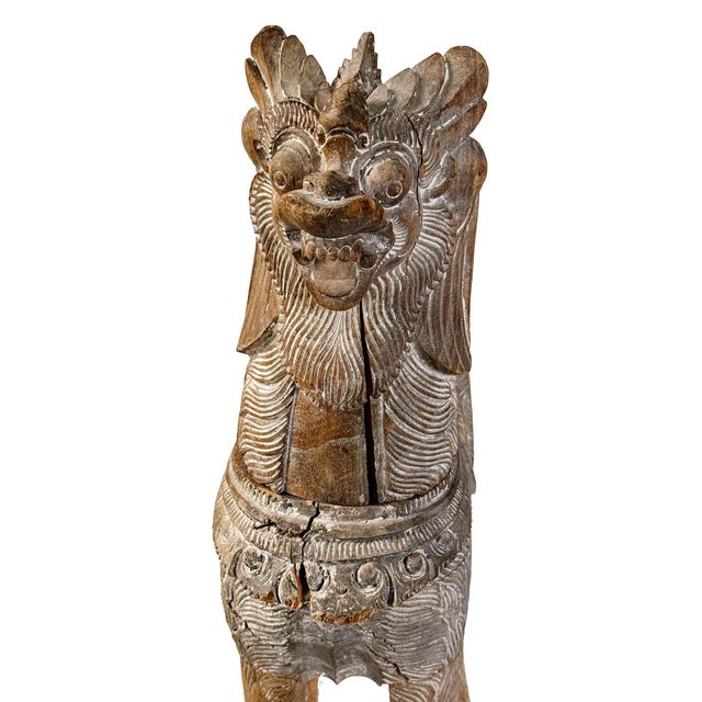 Vintage 'Dragon Horse' Chinese Qulin Temple Display For Sale - Image 4 of 9