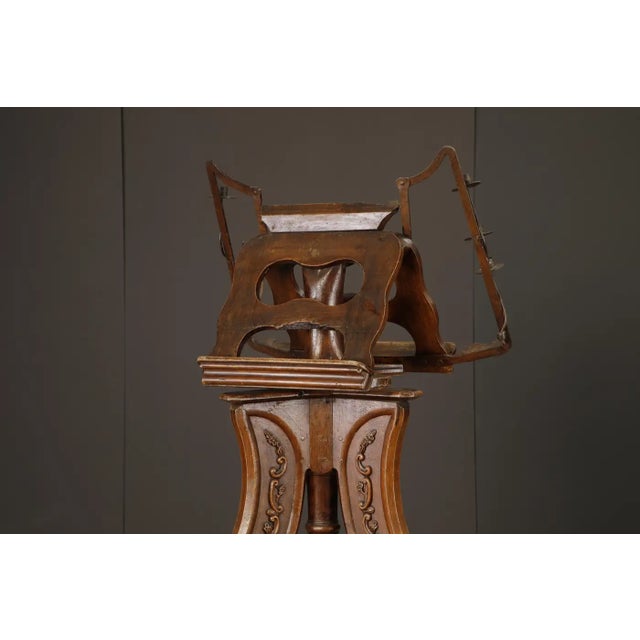 Victorian Rococo Revival Rotating Double Lectern With Candleholders, C 1850-1880 For Sale - Image 10 of 18