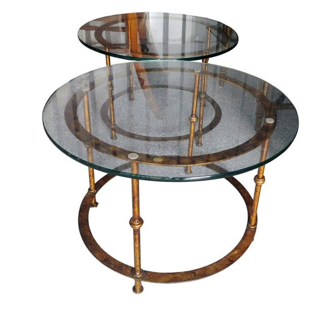 Rustic European Etruscan Elegance: A Pair of Imported (Spain)Diego Giacometti Style Side Tables For Sale - Image 3 of 11