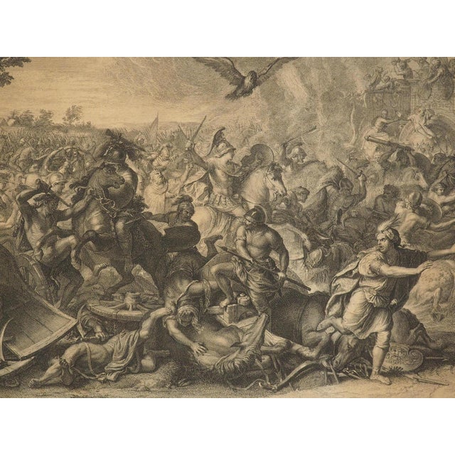 Gray Pair of 18th Century French Lithographs, Battle Scenes With Alexander the Great For Sale - Image 8 of 18