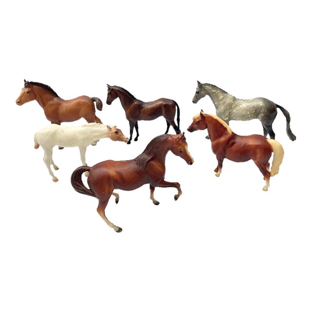 Set of Six Medium Size Vintage Breyer Horses (Box 3) For Sale