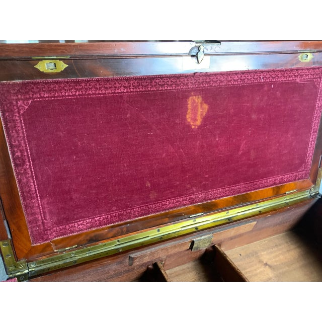 Wood Late 19th Century Extra Large Writing Slope For Sale - Image 7 of 14