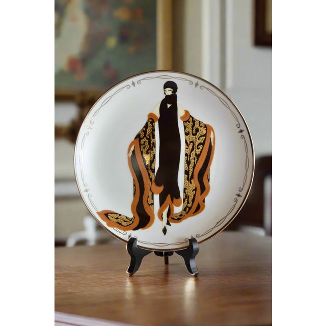 ERTE "MYSTIC" LIMITED EDITION PLATE Era: 1990s Artist: Erté (Romain de Tirtoff) Manufacturer: Franklin Mint Series: House...