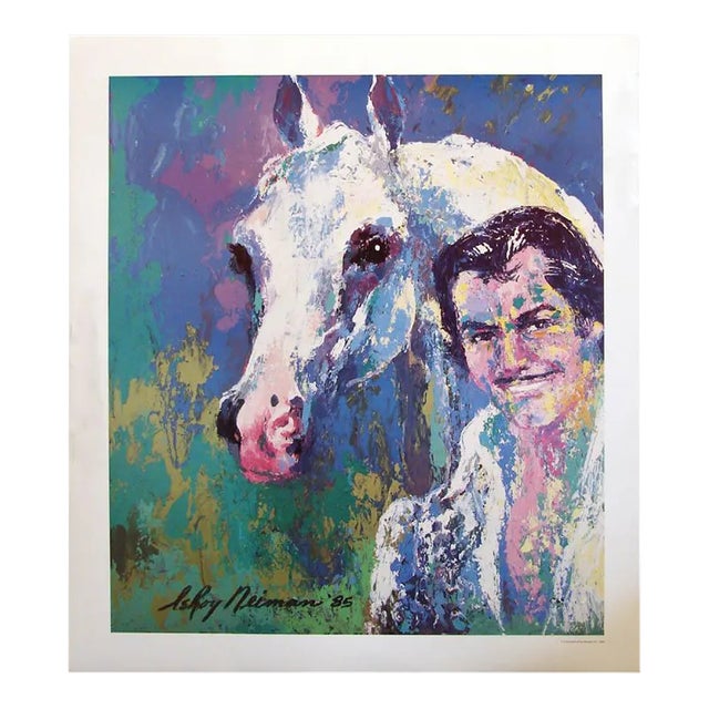 1990s LeRoy Neiman Poster Wayne Horse For Sale