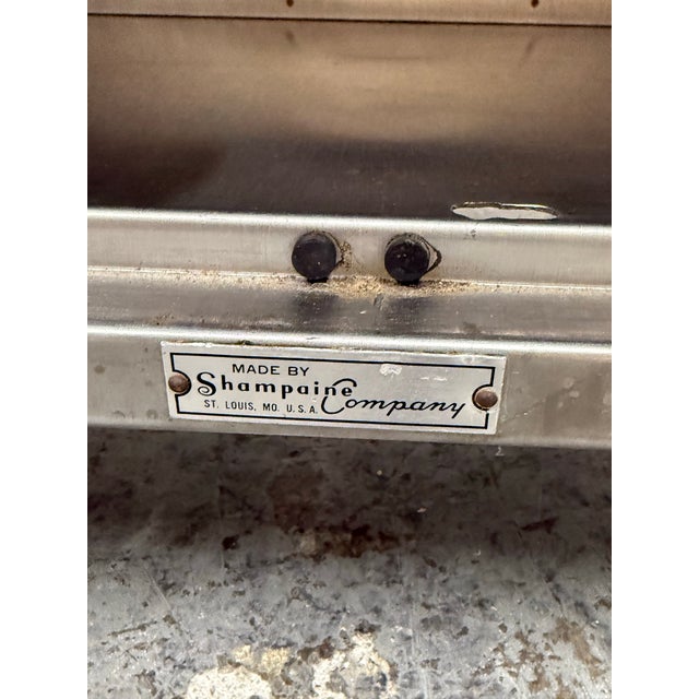 Shampaine Co. Stainless Steel Rolling Cabinets, Pair For Sale - Image 10 of 12