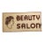 1920s Porcelain Beauty Salon Double-Sided Flange Sign For Sale