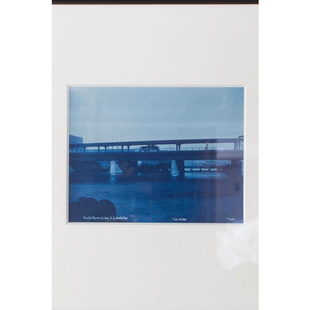 Modern Early 20th Century "Charlestown North Drawbridge" Photographic Print, Framed For Sale - Image 3 of 4
