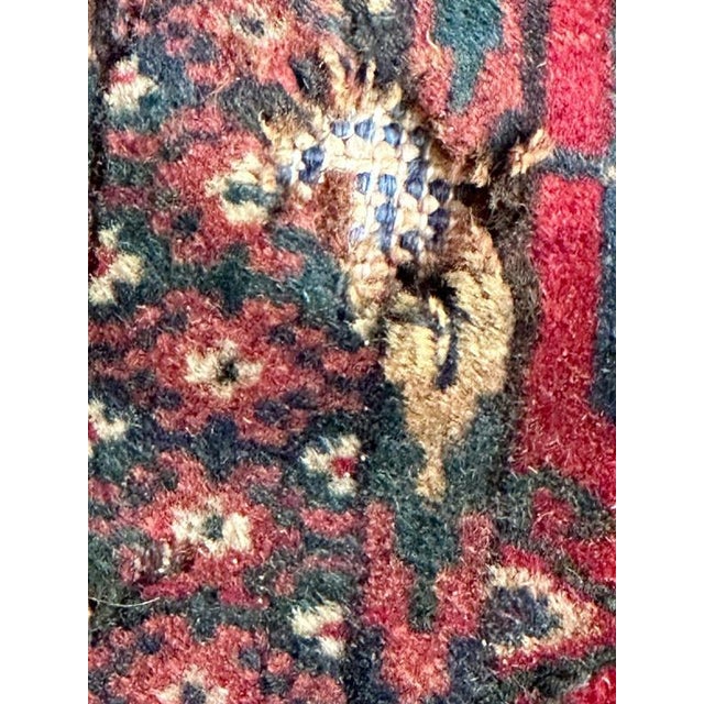 Antique Distressed Bokhara Rug, 1920s For Sale - Image 4 of 18