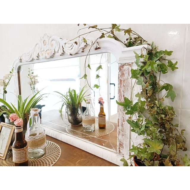 Wood French Provincial Sideboard with Mirror For Sale - Image 7 of 18