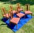 Mid-Century Modern Thomasville "Bryn Mawr" Walnut High-Back Dining Chairs in Knoll Luxe Tempest Bouclé - Set of 6 (2 Arm, 4 Side) 1975 For Sale - Image 3 of 18