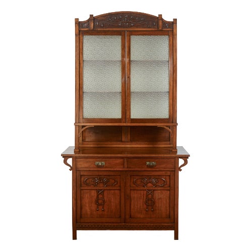 2-Body Sideboard Display Cabinet For Sale