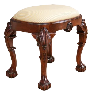 Niagara Furniture Nlr082 Oval Mahogany Chippendale Bench