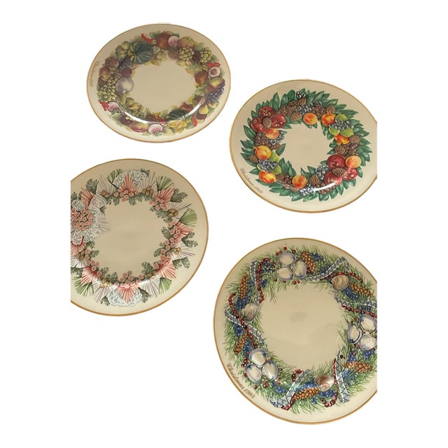 Lenox 1980s Christmas Plate Set For Sale