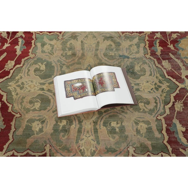 Ivory Antique Agra Distressed Wool Rug With Medallions, by Rug & Kilim, 1920-1929 For Sale - Image 8 of 9