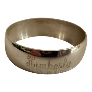 Vintage Gorham Sterling Silver Napkin Ring, Monogrammed