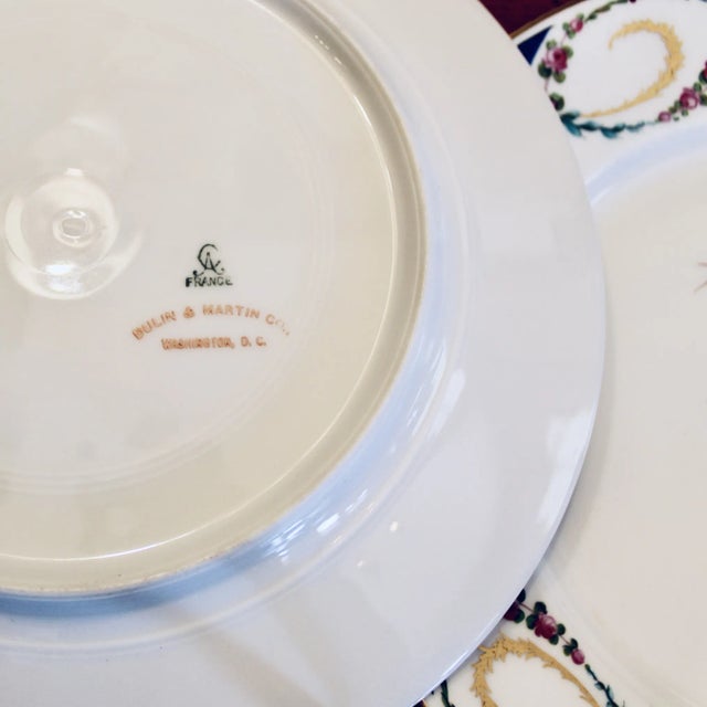 French-Made Chinese Export Style Porcelain Dessert Plates - Set of Nine For Sale - Image 11 of 11