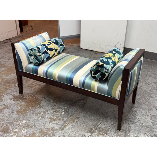 Bespoke Coastal Stripe Bench For Sale - Image 11 of 12