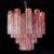 Pink Alabaster Murano Glass Tronchi Chandeliers, 1980s, Set of 3 For Sale - Image 14 of 16