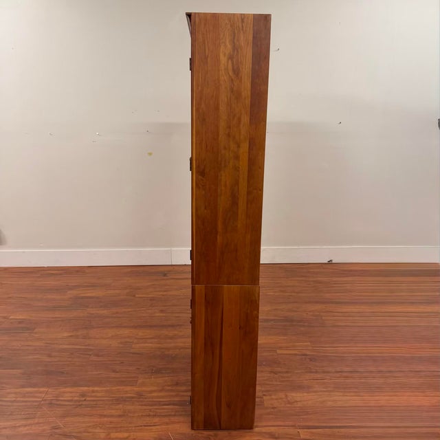 Vintage Cherry Display Cabinet For Sale - Image 4 of 9