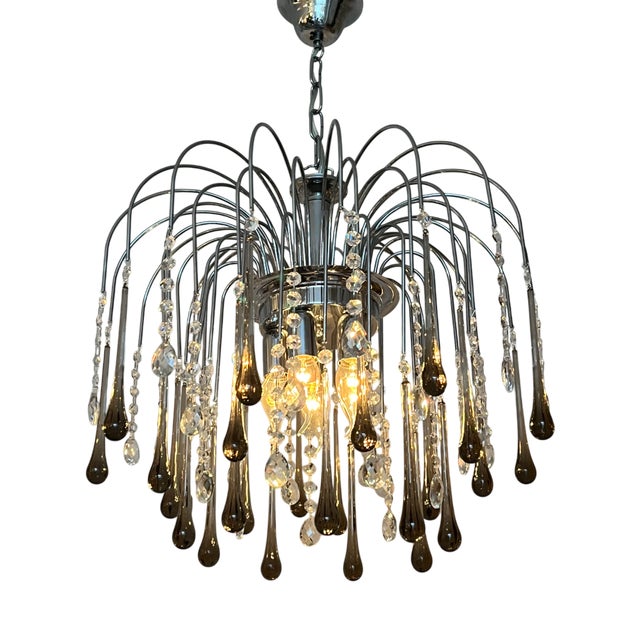 Murano Teardrop Chandelier from Maestri Di Murano, 1980s For Sale