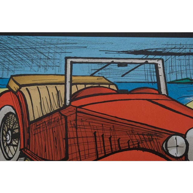 L'Automobile Lithograph Poster after Bernard Buffet For Sale - Image 4 of 7