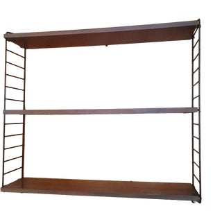 String Wall Bookcase by Nils Strinning for String Design Ab, 1960s, Set of 5 For Sale