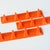 Ds Nos Vintage Wall Hooks Rail Coat Hanger Orange Space Age Plastic GDR 1970s 1980s For Sale - Image 10 of 12