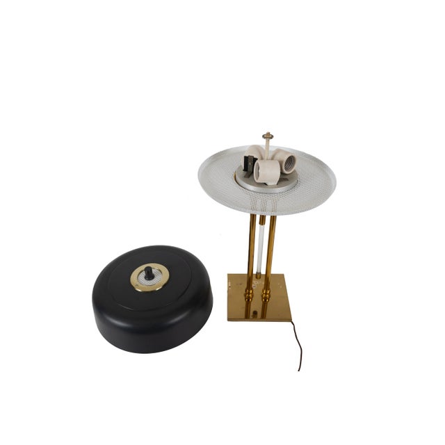 Mid Century Modern Desk Lamp With Lucite Pull Chain For Sale - Image 6 of 8