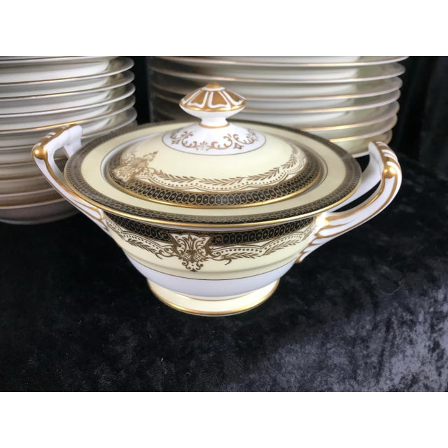 Metal Mid 20th Century Noritake Valiere #4981 Dinnerware, Made in Occupied Japan, Service for 12- 91 Pieces For Sale - Image 7 of 12