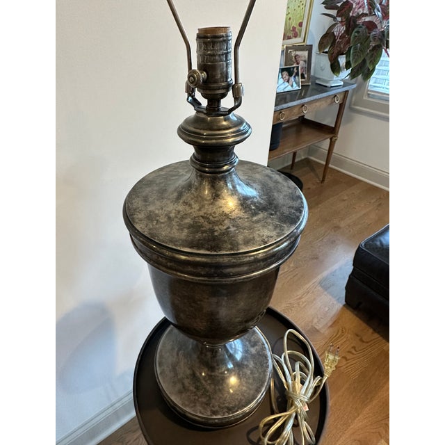 Visual Comfort Urn Style Lamp Silver Tone For Sale In Nashville - Image 6 of 16