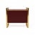 Not Yet Made - Made To Order Italian Brass and Burgundy Glass Bedside Tables from Justfurnituress SRL, Set of 2 For Sale - Image 5 of 10