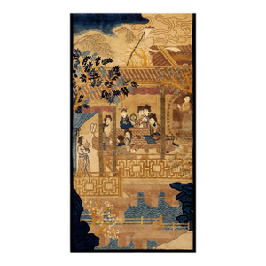 1920s Pictorial Chinese Peking Carpet