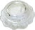 1980s Frosted Crystal Floral Wine or Champagne Bottle Coaster, Lalique Attributed Honfleur Geranium Pattern France – Sold Individually For Sale - Image 10 of 10