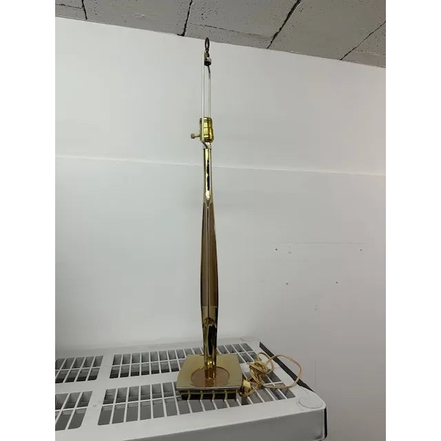 Metal Mid-Century Laurel Brass Lamp For Sale - Image 7 of 7