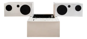 Radiogram RR 130 Totem Chipboard in Plastic Laminate by Mario Bellini for Brionvega, Italy, 1970s