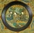 This is one of a pair of wooden (not papier mache) Japanese footed plates made for export. The central medallion is a...