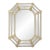 Venetian Etched Glass Octagonal Mirror With Floral and Ribbon Details, Circa 1940 For Sale