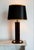 Hollywood Regency Black and Gold Tortoiseshell Lamp, 1980s For Sale - Image 4 of 13