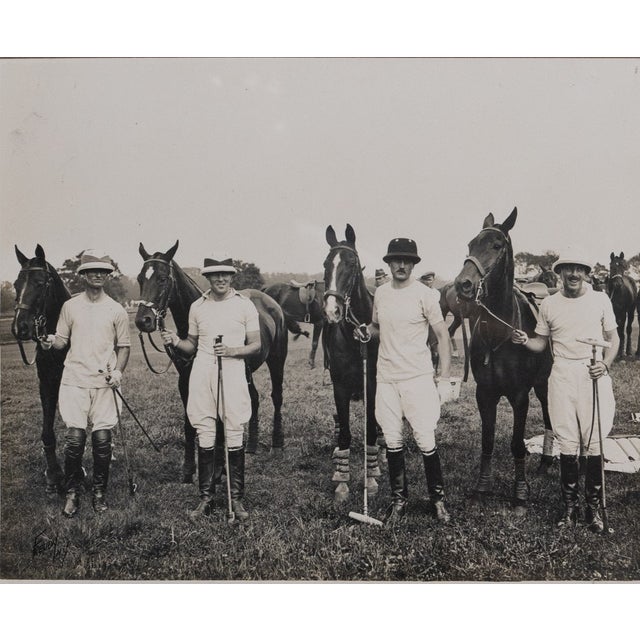 Traditional "Hurlingham" Polo (31 Goals) C1930s B&w Photo by Freudy For Sale - Image 3 of 4