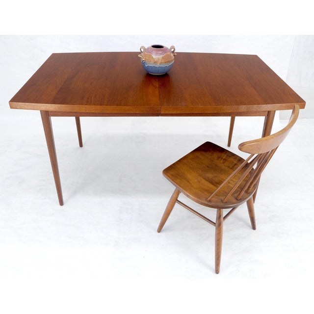 Danish Mid Century Modern Teak Boat Shape Dining Table w/ 3 12" Leaves MINT For Sale - Image 16 of 17