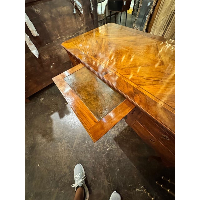 Wood 19th C. Italian Walnut Bureau Plat For Sale - Image 7 of 10