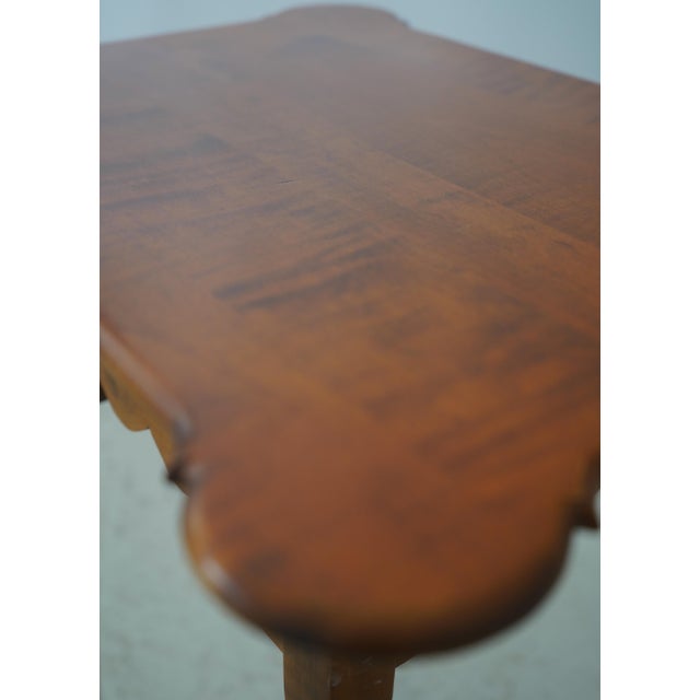 River Bend Tiger Maple Country Side Table For Sale - Image 9 of 14