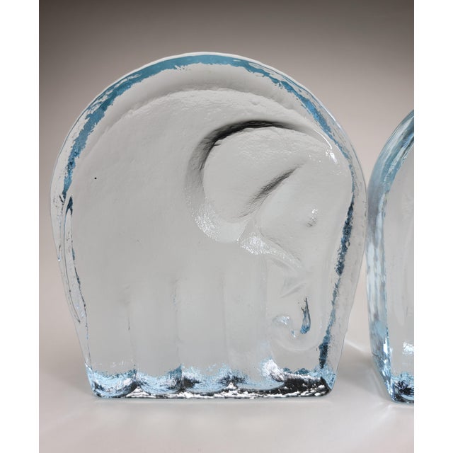 Glass Mid Century Blenko Bookends /Pair For Sale - Image 7 of 16