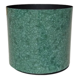 Vintage Postmodern Green Faux Malachite Modern Planter